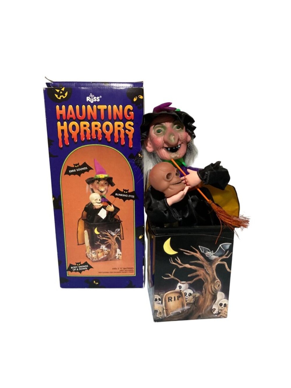 Russ Haunting Horrors Witch With Blinking Eyes And Eerie Sounds - READ